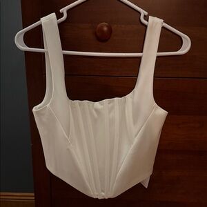 Elegant White Corset top